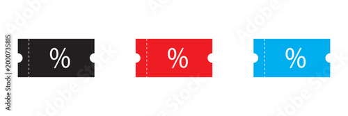 Discount percentage icon sign symbol