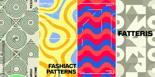 abstract patterns with bold colors and geometric shapes high quality professional detailed modern elegant stylish