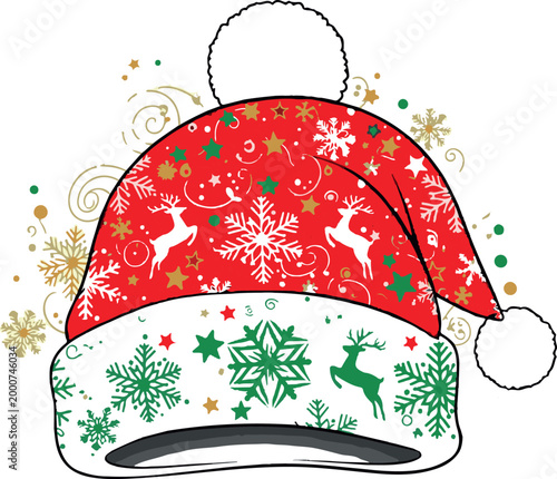 Adobe Illustrator Artwork christmas customize cap