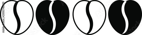 Canvastavla Phases of the moon depicted with crescent and gibbous shapes in black and white