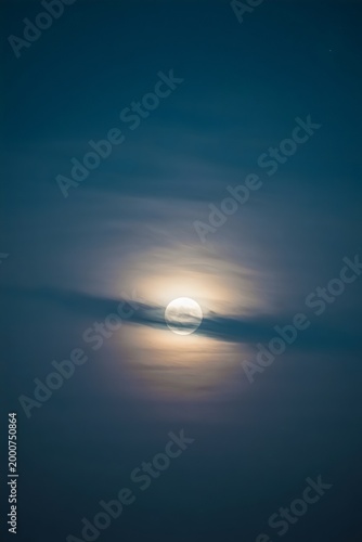 Moonlight Cloudy Night Sky Background