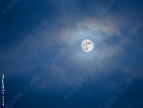 Moonlight Cloudy Night Sky Background