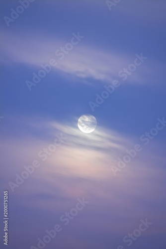 Moonlight Cloudy Night Sky Background