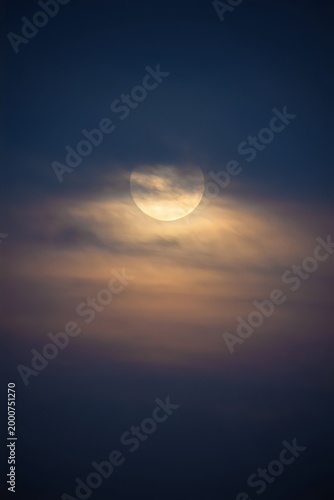 Moonlight Cloudy Night Sky Background