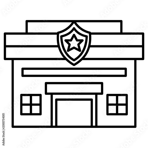 building vector sketch icon
