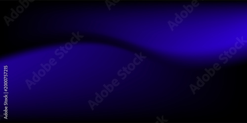 Abstract dark background with a smooth vibrant blue fluid wave and soft transitions. Modern digital backdrop for technology