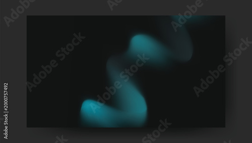 Abstract turquoise swirls a dark and mysterious digital art composition