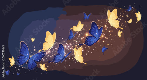 A vibrant illustration of butterflies evokes feelings of hope and transformation. Perfect for marketing campaigns, website design, or social media con