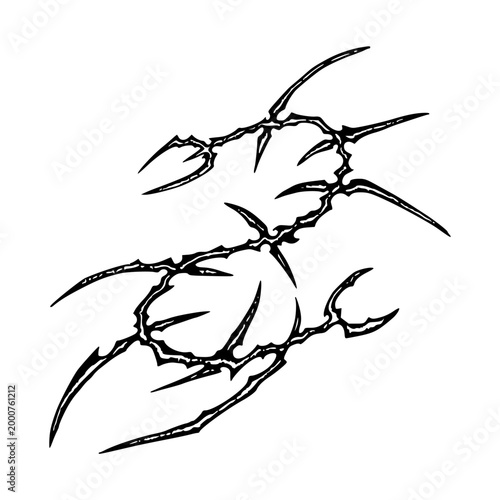 Neo Tribal Goth Tattoo Design