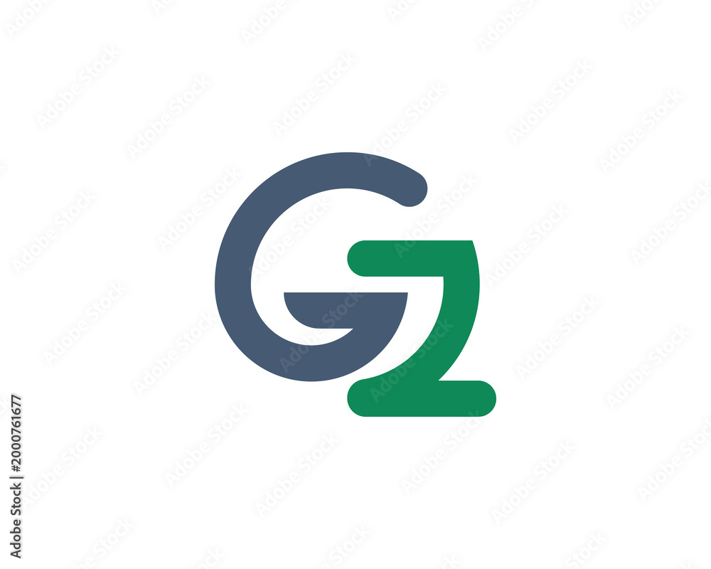 Fototapeta premium GZ Logo Design. GZ