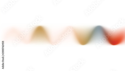 Abstract colorful waveform background with blurry gradient effects