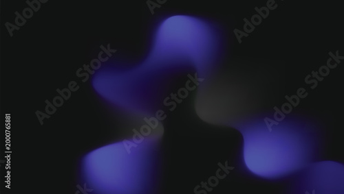 Abstract digital art a blurred silhouette in deep blues and blacks
