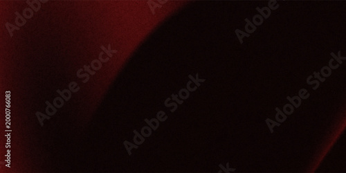 Red and black abstract smooth gradation background with grainy noise