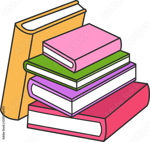 Stack of Books Illustration