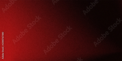 Red and black abstract smooth gradation background with grainy noise