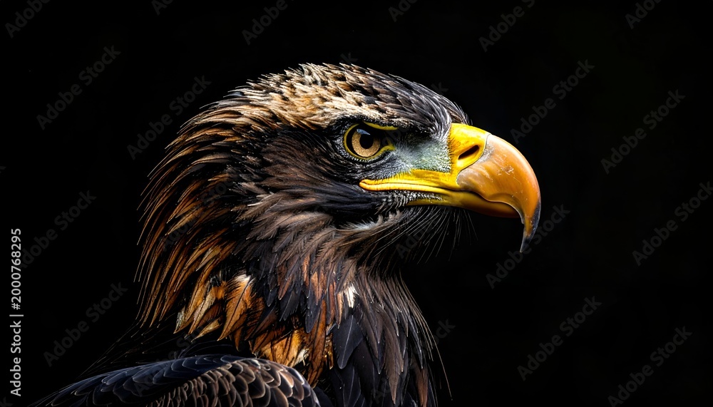 Fototapeta premium Eagle Portrait Dramatic Close up of a Majestic Bird