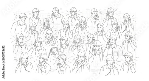 Sketch of a Group of Soldiers in Uniform Standing Together.