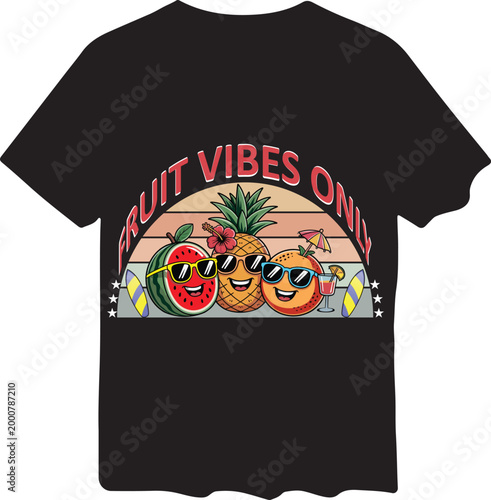 summer vibes only t-shirt vector