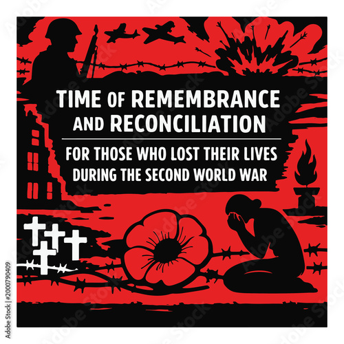 Time of Remembrance and Reconciliation for World War II Victims Awareness Flyer