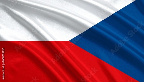 Free Download Neon Czech Republic flag glowing with surreal radiant pride, triangle and stripes shimmering electric vitality, merging heritage, courage, and transformation into a vision of unity and renewal. - GFXLoad