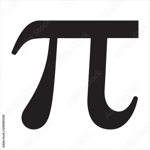 Happy pi day celebration with mathematical symbol