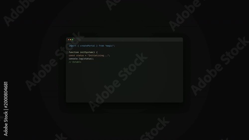 Dynamic Coding Environment with a Command Line Interface in a Dark Mode Theme for Software Development Video