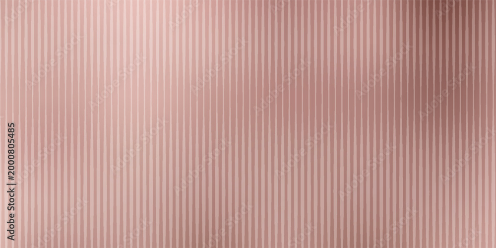 Obraz premium Horizontal banner with a luxurious rose gold metallic texture with soft, vertical light reflections