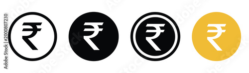 Φωτογραφία Rupee symbol Indian Rs sign vector illustration Indian rupees icon Indian curren