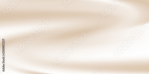 Smooth beige gradient background. Soft neutral liquid wallpaper. Universal nude color texture for banner, flyer, presentation. Abstract blurred backdrop cover. Vector illustration.
