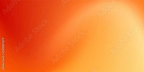 Warm orange yellow red gradient background. Autumn colored blurred wallpaper. Fall smooth gradation backdrop for banner, poster, leaflet, brochure, booklet. Vector abstract fiery template overlay
