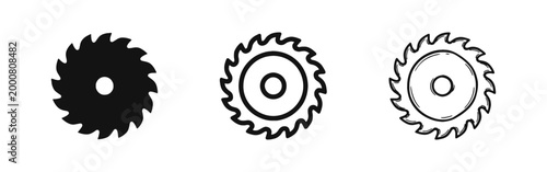 Industrial Circular Saw Blade Tool for Woodworking Icon