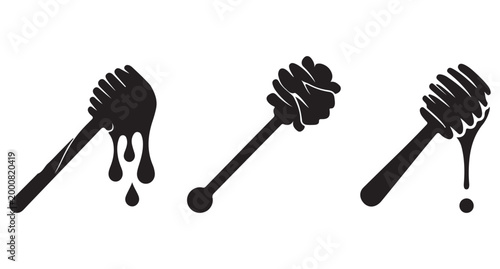 naturalfood tasty white bees illustration healthy modern cooking