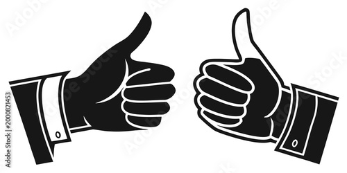 Pair of business hands giving thumbs up signs symbolizing agreement and mutual success with thumbsup gestures business agreement approval illustration positive partnership collaboration