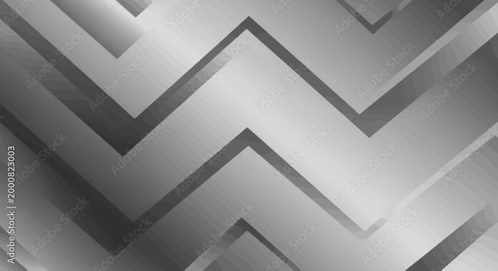 Obraz premium Grey chevron pattern background with gradient effect