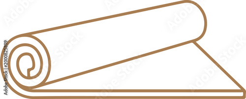 Unrolled paper towel on a dark background Vector, illustration