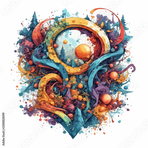 Tableau sur toile Abstract Logo Or Symbol Design Very Coo