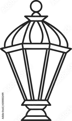 Traditional hanging lantern light fixture for creating warm ambiance in homes and gardens