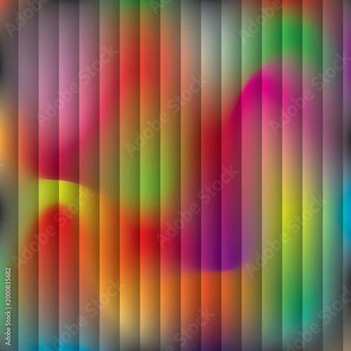 Printrectangle degrade lineaire trichromie rose jaune vert