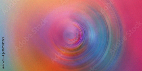 Tableau sur toile Soft abstract radial blur background with blended pink blue and orange shades creating a dreamy and pastel effect