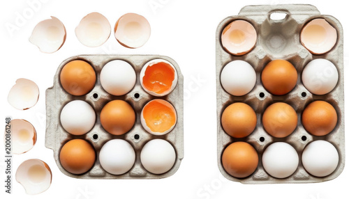 Raw Egg png Cracked Egg png Brown Egg png White Egg cutout Fresh Yolk cutout Broken Eggshell png Organic Eggs cutout Raw Food png Healthy Breakfast cutout isolated transparent background image