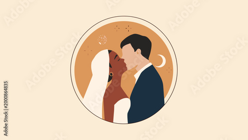 A gentle, warm cream-colored background provides a clean and minimalist canvas. Ideal for digital design, website layouts, or presentations, offering 