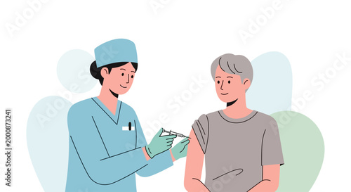 Healthcare concept highlighting vaccination for hepatitis prevention.