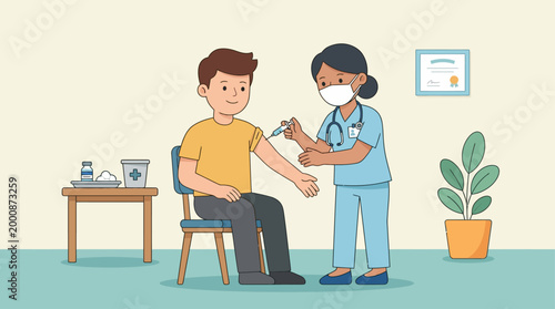 Healthcare concept highlighting vaccination for hepatitis prevention.