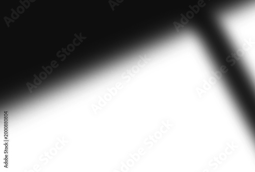 Abstract Shadow Composition – Black and White Contrast, Geometric Light and Dark Design, Artistic Pattern, Transparent Background PNG