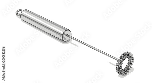 Stainless Steel Whisk for Kitchen Use, Manual Frother Tool