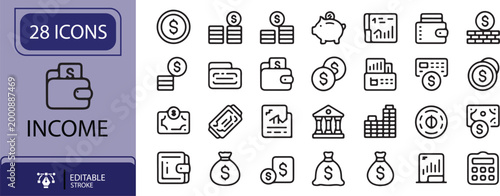 A professional set of vector icons for web design includes business and technology symbols like phone, mail, and camera illustrations for internet communication and network search