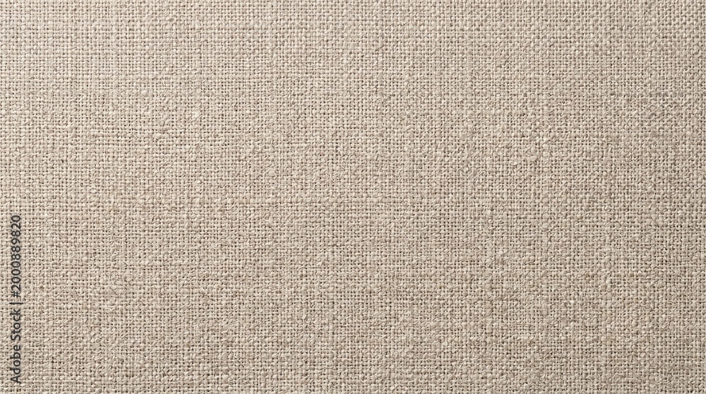 Fototapeta premium Neutral Beige Textured Fabric Close-up Background