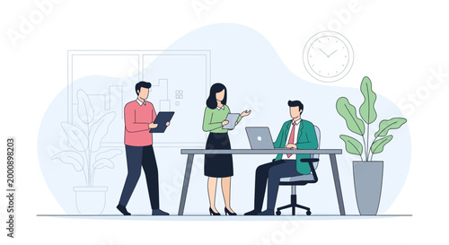 business people in office