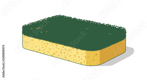 Cleaning Sponge with Scrub Pad for Kitchen and Household Chores
