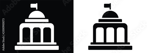 Government monochrome glyph style